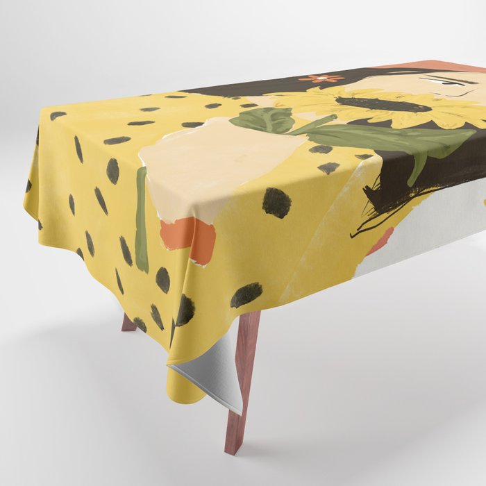 Sunflowers In Your Face Tablecloth Gallery Image 1