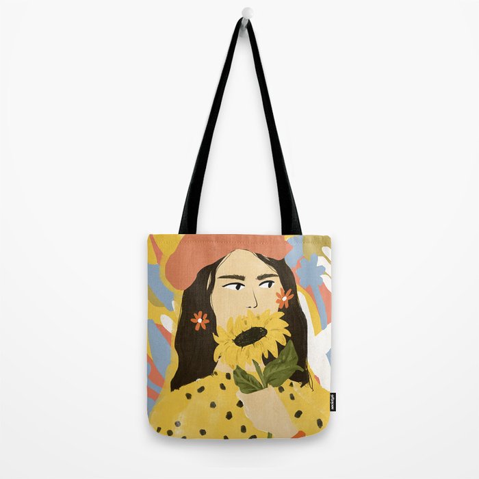 Sunflowers In Your Face Tote Bag Gallery Image 2