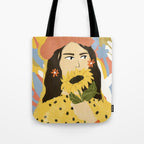 Sunflowers In Your Face Tote Bag Gallery Image 1