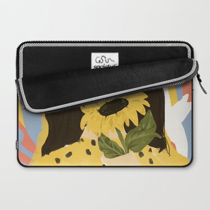 Sunflowers In Your Face Laptop Sleeve Gallery Image 2
