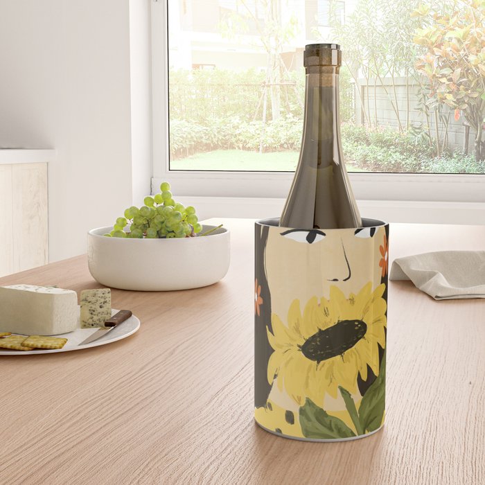 Sunflowers In Your Face Wine Chiller Gallery Image 4