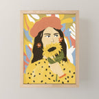 Sunflowers In Your Face Mini Art Print Gallery Image 1