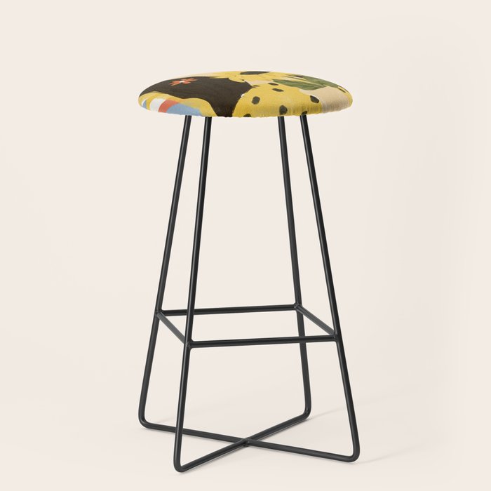 Sunflowers In Your Face Stool Gallery Image 1