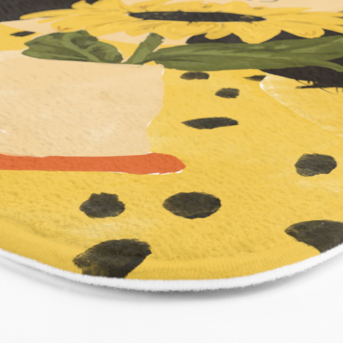 Sunflowers In Your Face Bath Mat Gallery Image 3