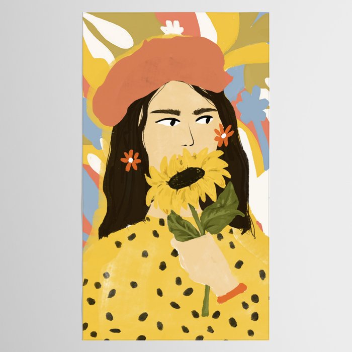 Sunflowers In Your Face Tablecloth Gallery Image 2