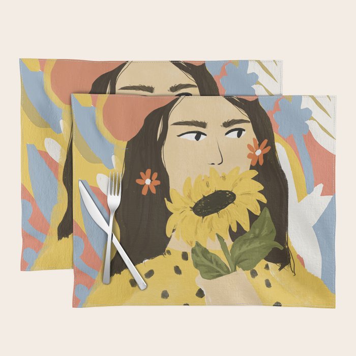 Sunflowers In Your Face Placemat Gallery Image 1