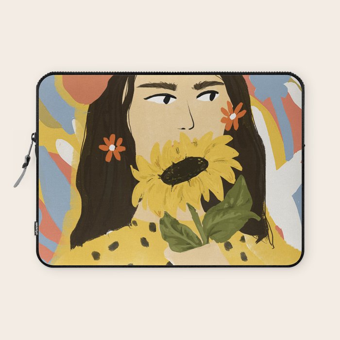 Sunflowers In Your Face Laptop Sleeve Gallery Image 1