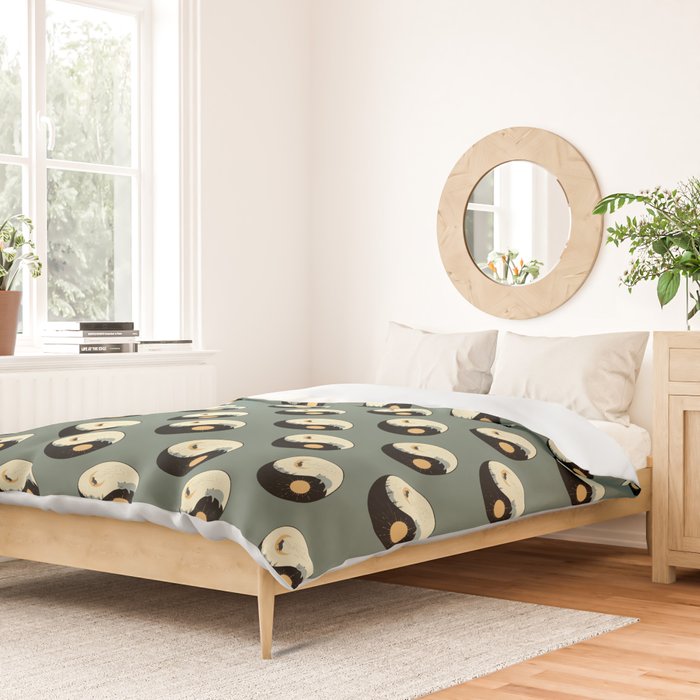 Hidden cat 36 yin yang balance Duvet Cover Gallery Image 2