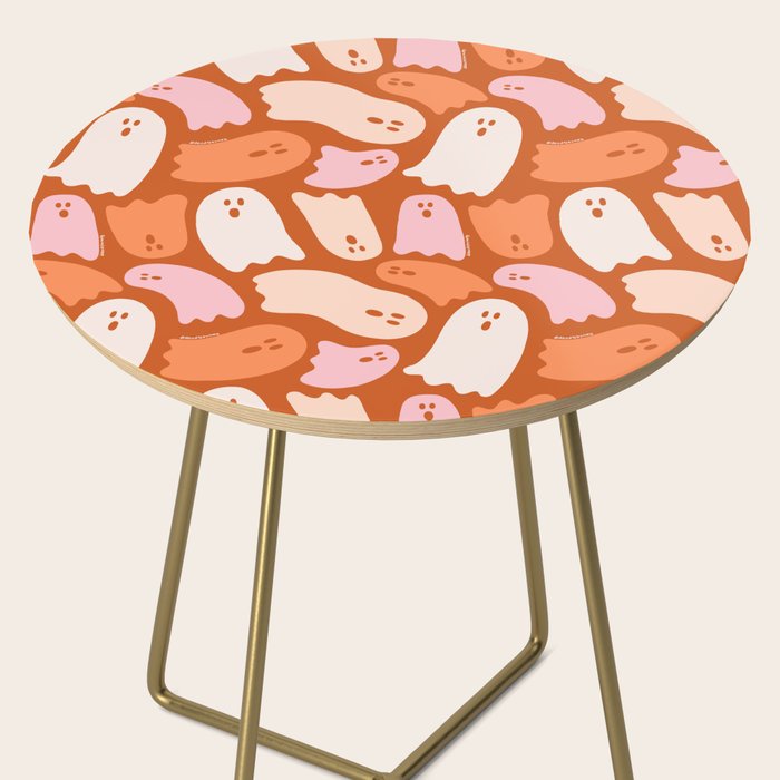 Ghost Print in Orange Side Table Gallery Image 2