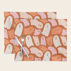 Ghost Print in Orange Placemat Gallery Image 1