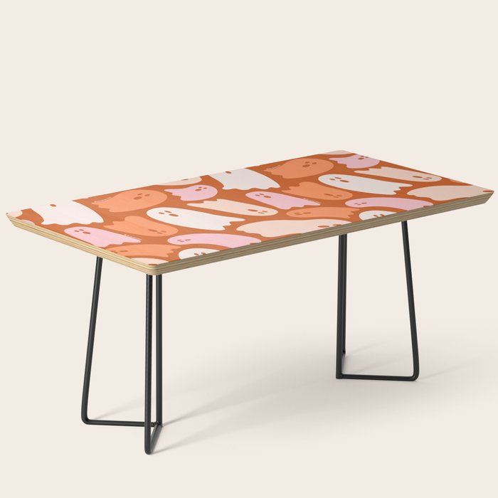 Ghost Print in Orange Coffee Table Gallery Image 1