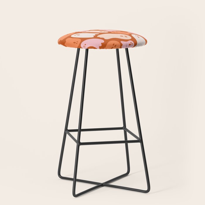 Ghost Print in Orange Stool Gallery Image 1