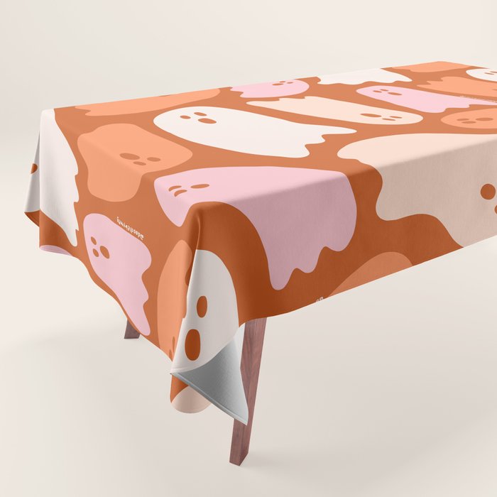 Ghost Print in Orange Tablecloth Gallery Image 1