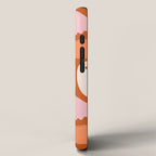 Ghost Print in Orange iPhone Case Gallery Image 2
