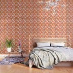 Ghost Print in Orange Wallpaper Gallery Image 3