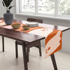 Ghost Print in Orange Table Runner Gallery Image 2