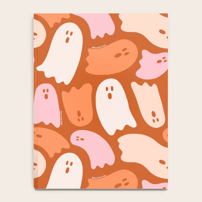 Ghost Print in Orange Notebook Gallery Image 4