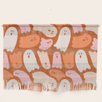 Ghost Print in Orange Wall Hanging Gallery Image 1