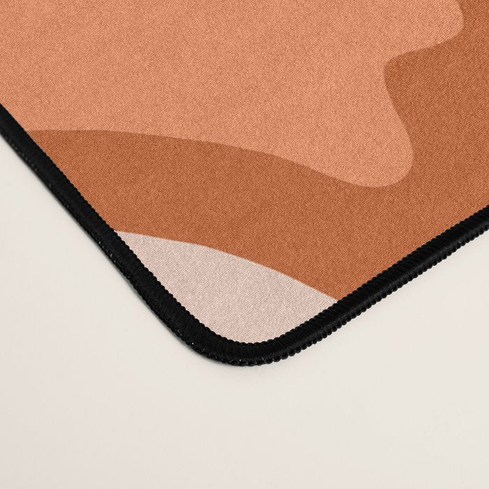 Ghost Print in Orange Desk Mat Gallery Image 4