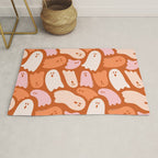 Ghost Print in Orange Rug Gallery Image 1