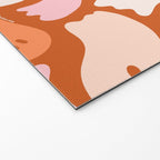 Ghost Print in Orange Welcome Mat Gallery Image 2