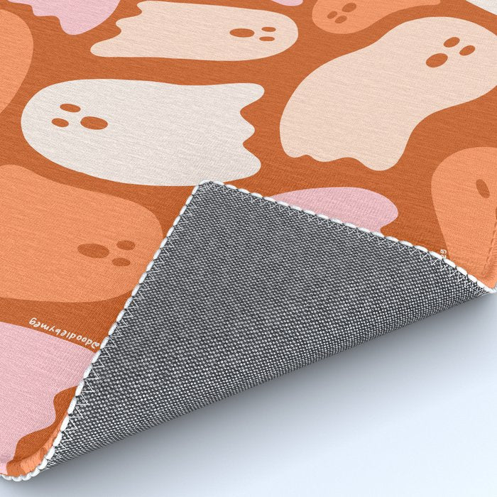 Ghost Print in Orange Rug Gallery Image 4