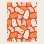 Ghost Print in Orange Poster Gallery Image 4