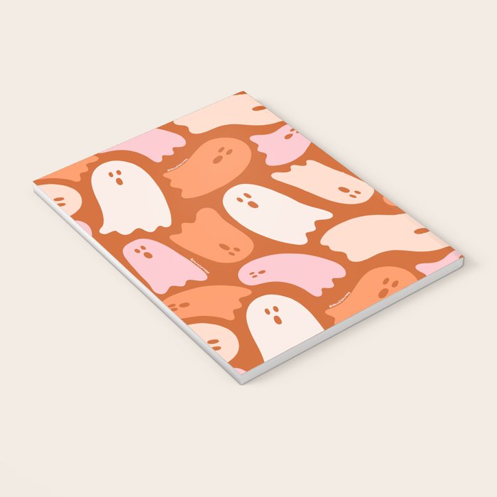 Ghost Print in Orange Notebook Gallery Image 3