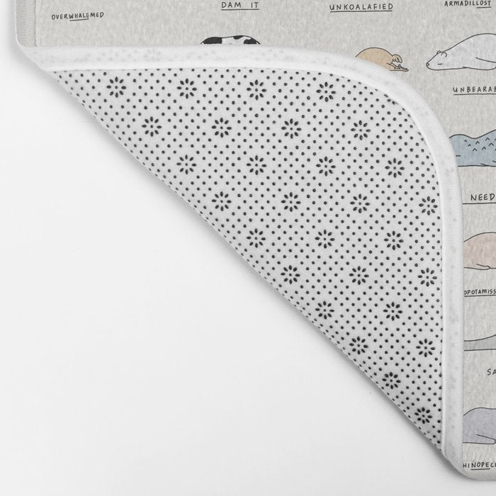 The Moody Animals (Colours) Bath Mat Gallery Image 2
