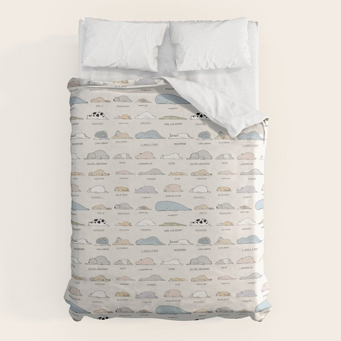 The Moody Animals (Colours) Duvet Cover Gallery Image 6