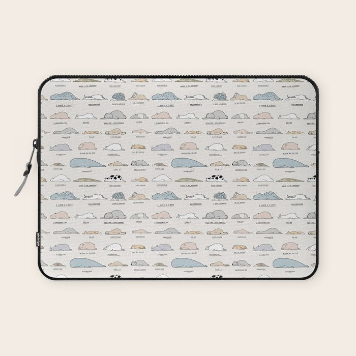The Moody Animals (Colours) Laptop Sleeve Gallery Image 1