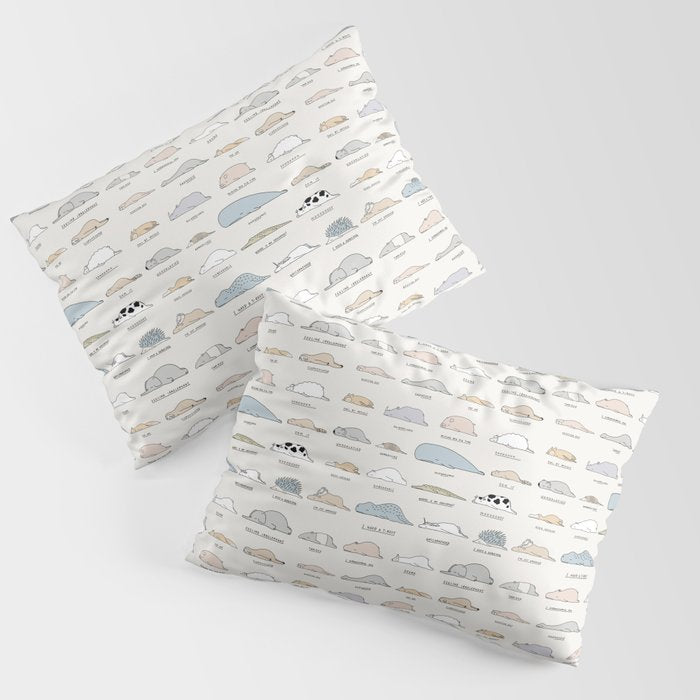 The Moody Animals (Colours) Pillow Sham Gallery Image 3