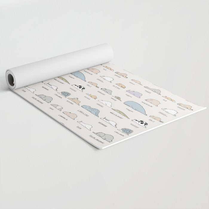 The Moody Animals (Colours) Yoga Mat Gallery Image 2