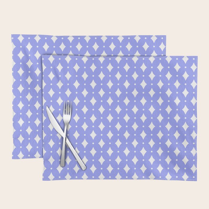Vintage Stars XVI Periwinkle Blue Placemat Gallery Image 1