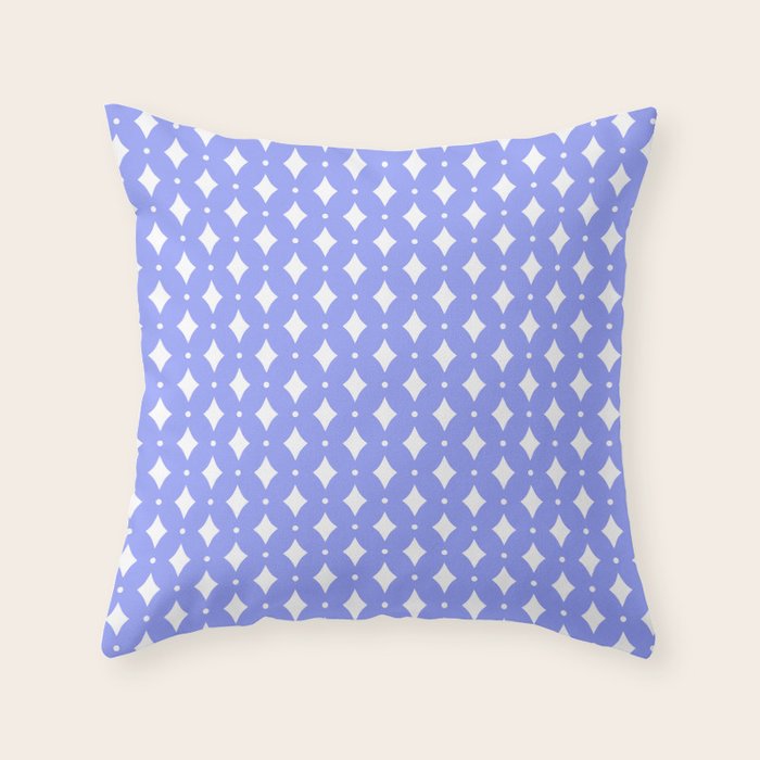 Vintage Stars XVI Periwinkle Blue Throw Pillow Gallery Image 6