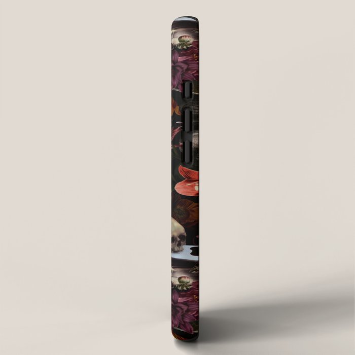 Gothic Night Skulls Flower Botanical Midnight Garden iPhone Case Gallery Image 2