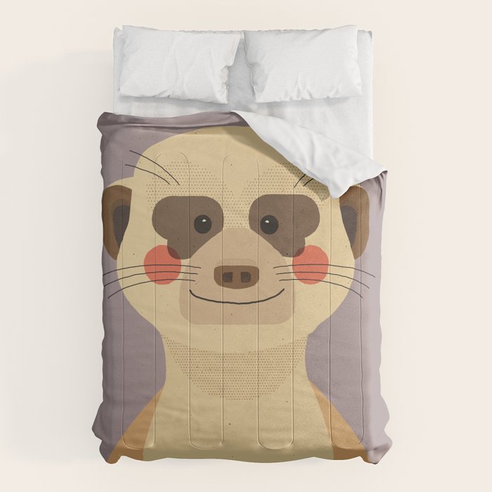 Meerkat, Animal Portrait Comforter Gallery Image 6