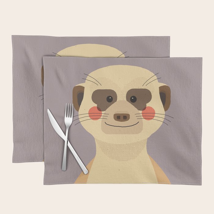 Meerkat, Animal Portrait Placemat Gallery Image 1