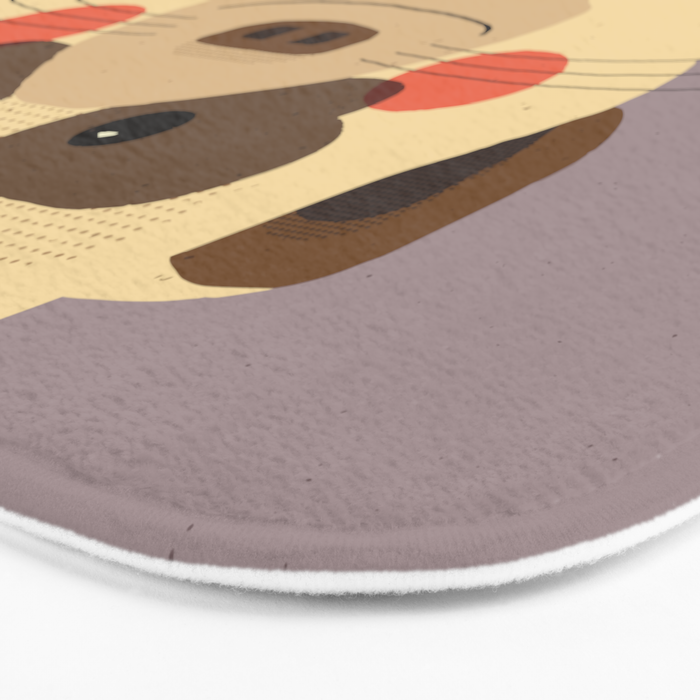 Meerkat, Animal Portrait Bath Mat Gallery Image 3