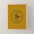 Yee Haw in Gold Mini Art Print Gallery Image 1