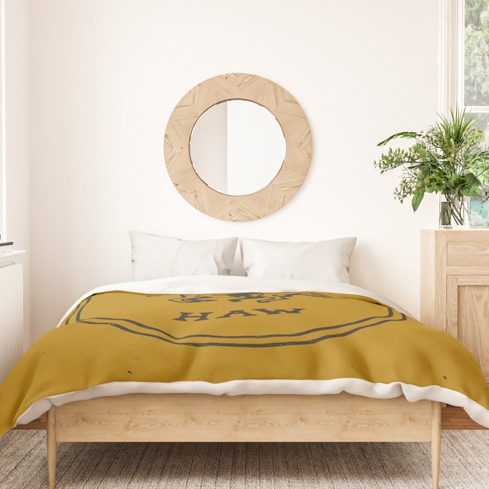 Yee Haw in Gold Duvet Cover Gallery Image 3