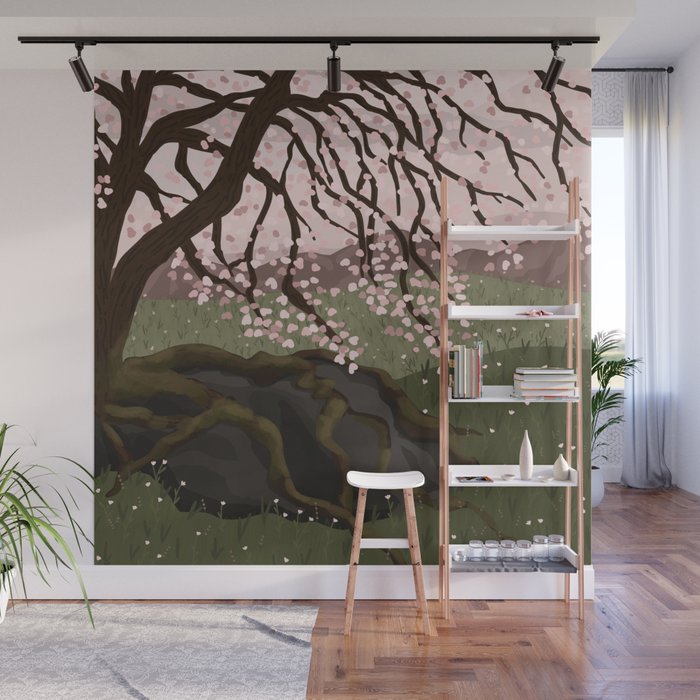 Almond Tree Wall Mural Gallery Image 1
