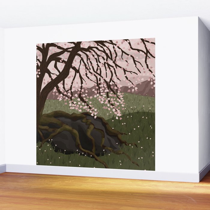 Almond Tree Wall Mural Gallery Image 2