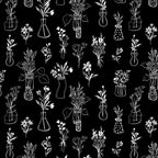 Wildflowers and vases in dark background Coffee Mug Gallery Image 2