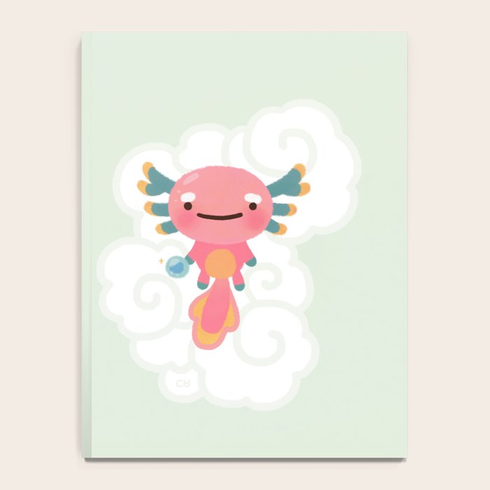 Umpearl - Axolotl with magic pearl Notebook Gallery Image 4