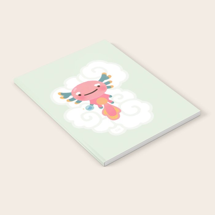 Umpearl - Axolotl with magic pearl Notebook Gallery Image 2