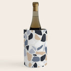 Terrazzo Mosaic Pattern, Gray and Neutral Wine Chiller Gallery Image 1