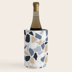 Terrazzo Mosaic Pattern, Gray and Neutral Wine Chiller Gallery Image 3