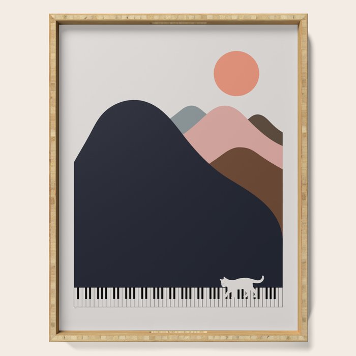 Cat Landscape 70 Serving Tray Gallery Image 1