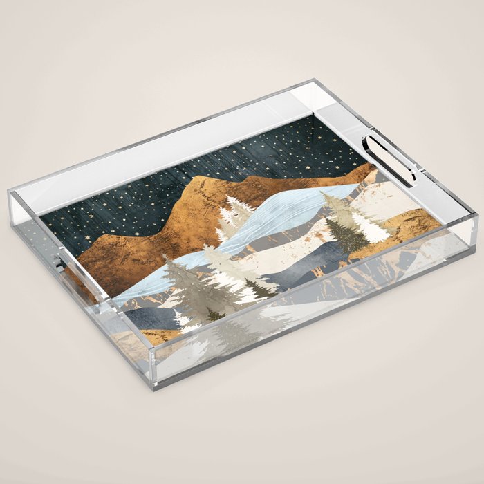 Winter Stars Acrylic Tray Gallery Image 1